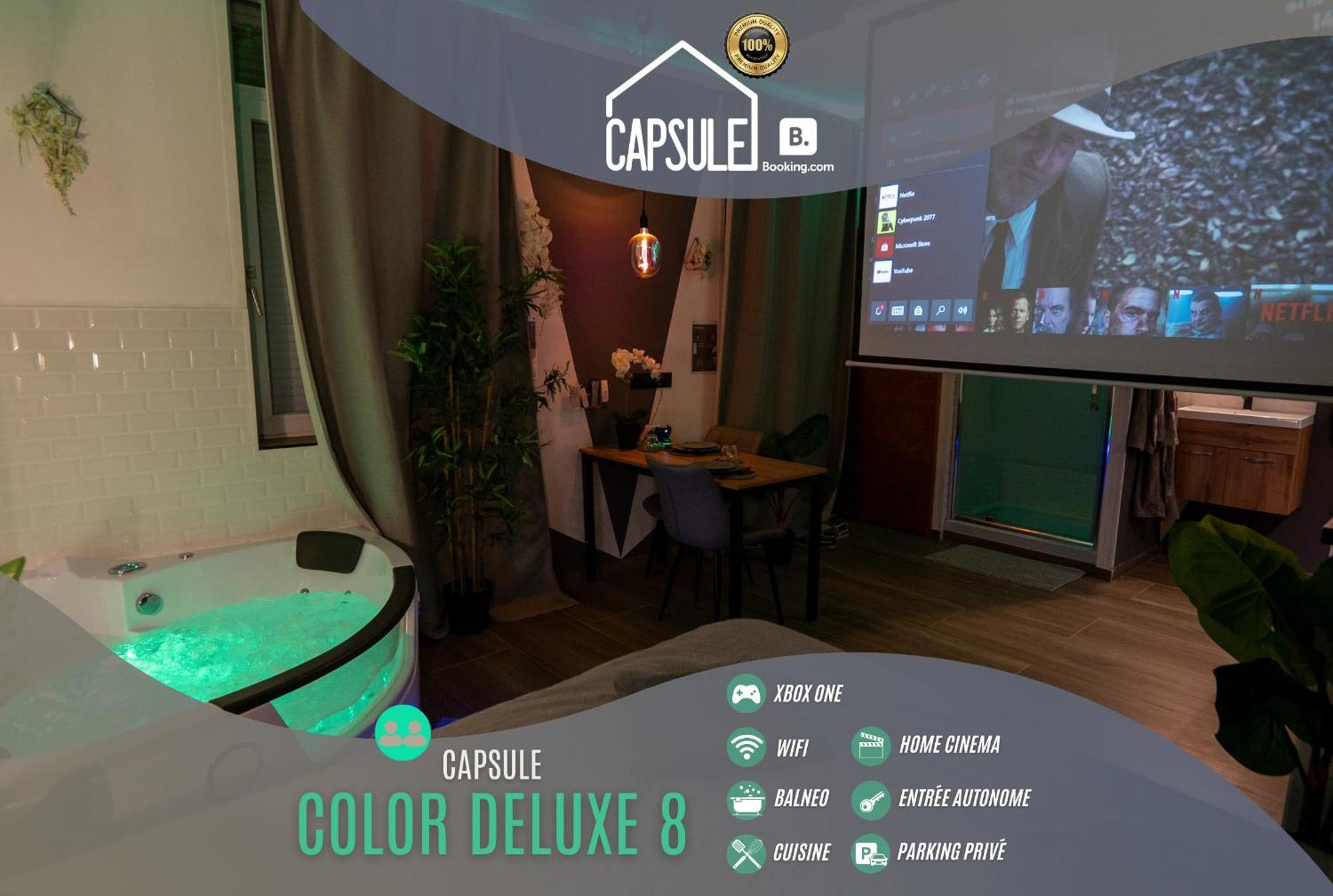 Capsule Color Deluxe Balneo I Ecran Home Cinema I Console De Jeux Trith-Saint-Leger Exteriér fotografie