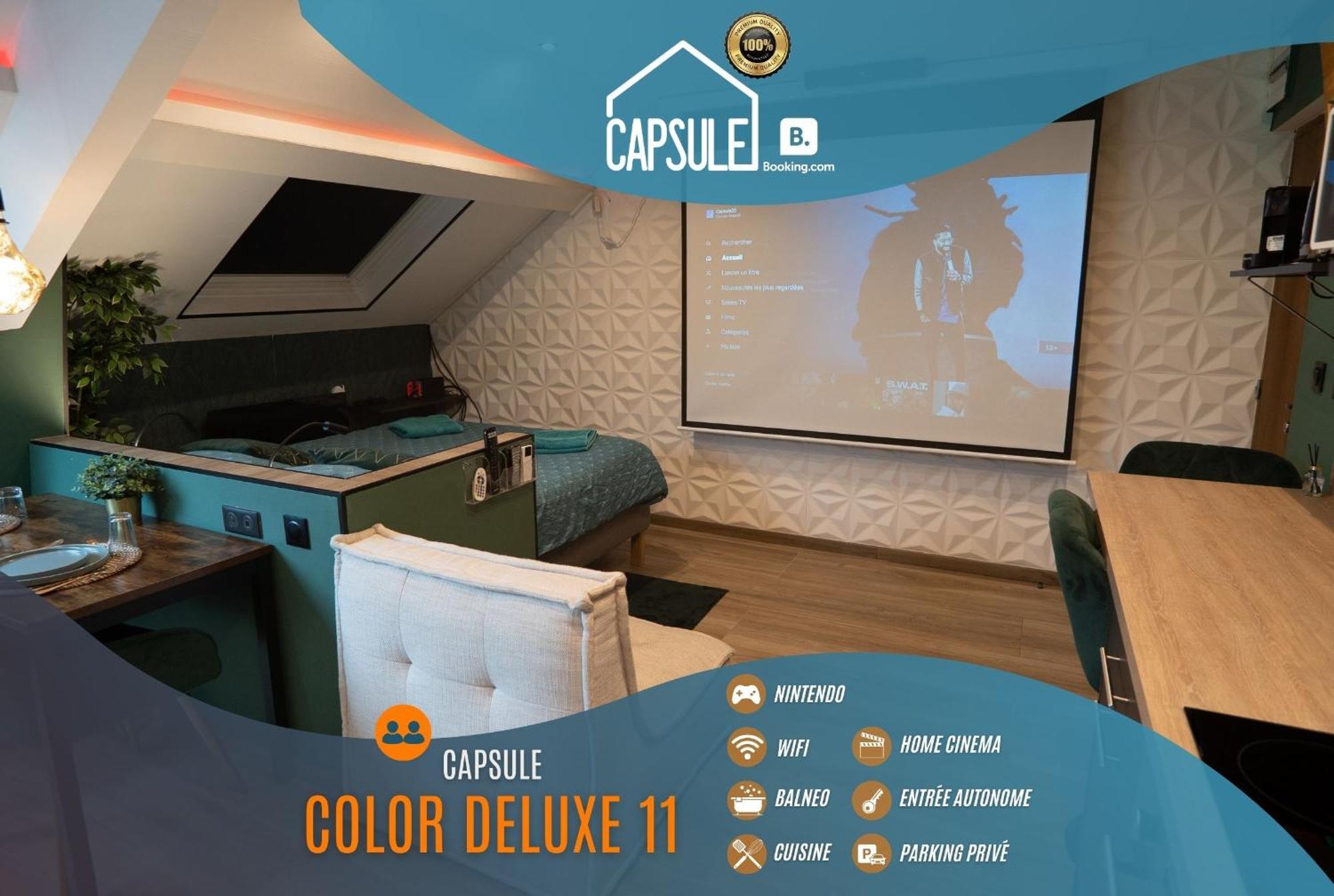 Capsule Color Deluxe Balneo I Ecran Home Cinema I Console De Jeux Trith-Saint-Leger Exteriér fotografie